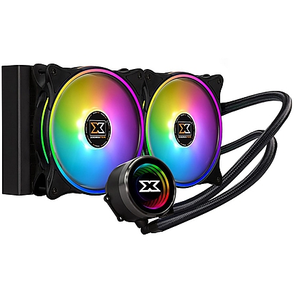 Xigmatek Aurora AIO Liquid Cooler 240mm ARGB MB SYNC EN42807; Intel: LGA 2066/2011-v3/2011/1366/115x; AMD: AM4/AM3+/AM3/AM2+/AM2/FM2+/FM2/FM1