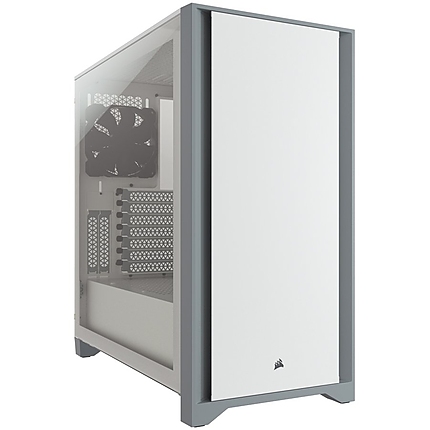 CORSAIR 4000D Tempered Glass Mid-Tower ATX Case — White