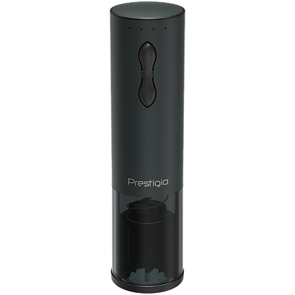 Bolsena, Electric wine opener with Prestigio Logo, aerator , vacuum preserver, Black color
