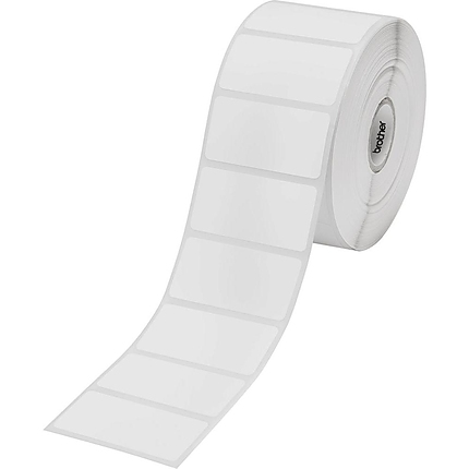 Brother BDE-1J026051-102 White Paper Label Roll, 1900 labels per roll, 51x26 mm / 1 roll (PK OF 16)