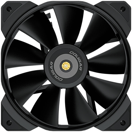 COUGAR MHP 120, 4-pin, HDB Bearing, Extension Cable + Low-Noise Adapter Included, 82.48 CFM, 4.24 mm H2O, Speed 2000RPМ, 34.5 dBA, 120x120x25mm