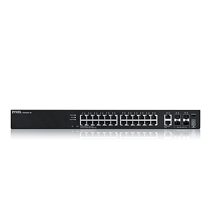 ZyXEL XGS2220-30, L3 Access Switch, 24x1G RJ45 2x10mG RJ45, 4x10G SFP+ Uplink, incl. 1 yr NebulaFlex Pro