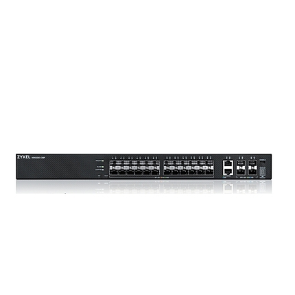 ZyXEL XGS2220-30F, L3 Access Switch, 24x1G SFP, 2x10mG RJ45, 4x10G SFP+ Uplink, incl. 1 yr NebulaFlex Pro