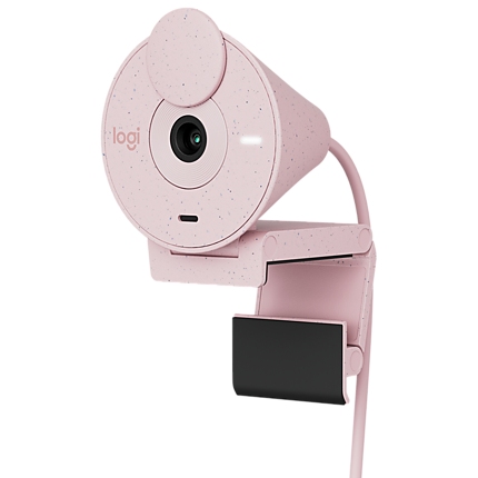 LOGITECH Brio 300 Full HD webcam - ROSE - USB