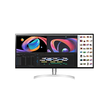 LG 34WK95UP-W, 34" 21:9 UltraWide 5K2K Nano IPS, 5ms, 450 cd/m2, 1200:1, Mega DFC,  5120x2160, DCI-P3 98% (CIE1976), DisplayHDR 600, FreeSync, USB 3.0, Thunderbolt 3, USB Type-C, HDMI, DisplayPort, 2x5W, PBP, Tilt, Height, Tiltan