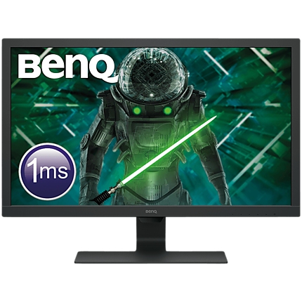 Gaming Monitor BenQ GL2780, 27" LED, TN, 1ms GTG, 1920x1080 FHD, 75Hz, 72% NTSC, 300 nit, 1000:1, 170/160, 16:9, 16.7M:1, speakers 2x2W, HDMI, DP, DVI-D, VGA, Flicker-free