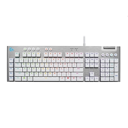 Logitech G815 LIGHTSPEED RGB Mechanical Gaming Keyboard GL Tactile - WHITE - US INT`L - USB - N/A - INTNL-973 - TACTILE SWITCH