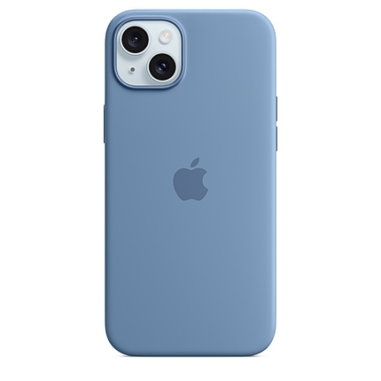 Apple iPhone 15 Plus Silicone Case with MagSafe - Winter Blue