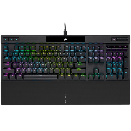 Corsair gaming keyboard K70 RGB PRO RGB LED OPX PBT Keycaps black
