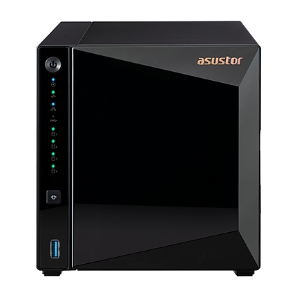 Asustor AS3304T_V2, 4 bay NAS, Realtek RTD1619B, Quad-Core, 1.7GHz, 2GB DDR4 (not ex.), 2.5GbE x1, USB3.2 Gen1 x3, WOW (Wake on WAN), Ttoolless installation, with hot-swappable tray, hardware encryption, MyArchive, EZ connect, EZ Sync, WoL, System Sleep