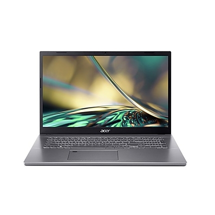 Acer Aspire 5, A517-53-57ZF, Intel Core i5-12450H (up to 4.40 GHz, 12MB), 17.3" FHD (1920x1080) IPS SlimBezel AG, 16GB DDR4 (2x8GB), 512GB PCIe NVMe SSD, Intel UMA, HD Cam, 802.11ax, BT 5.1, Backlit Kbd, No OS, Gray