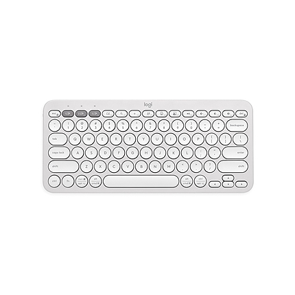 Logitech Pebble Keys 2 K380s - TONAL WHITE - US INT'L - BT - N/A - INTNL-973 - UNIVERSAL