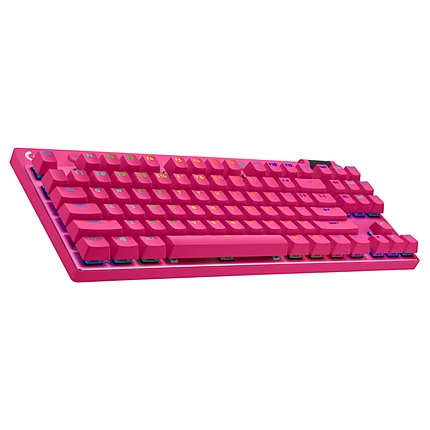 Logitech G PRO X TKL LIGHTSPEED Gaming Keyboard - MAGENTA - US INT'L - 2.4GHZ/BT - N/A - EMEA28-935 - TACTILE