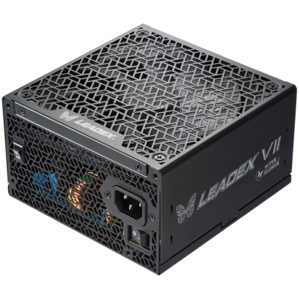 Super Flower Leadex VII Gold 850W ATX 3.0, 80 Plus Gold, Fully Modular, 12VHPWR Cable included, Compact 150mm Size, 140mm F.D.B Fan, 5 year warranty