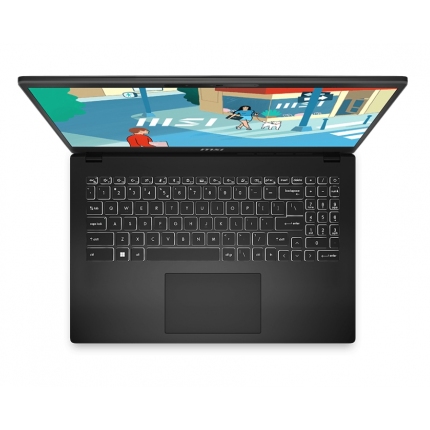 MSI Modern 15 H C13M, 15.6" FHD (1920x1080), 60Hz, IPS, i7-13700H (14C/20T, Max 5.00 GHz), Iris Xe Graphics, 16GB DDR4 (2x8GB 3200MHz), 512GB NVMe SSD Gen4x4, Intel WiFi 6E, backlight KBD(White), Windows 11 Home Advanced, 3 cell 53.5Whr, 2Y, Classic Blac