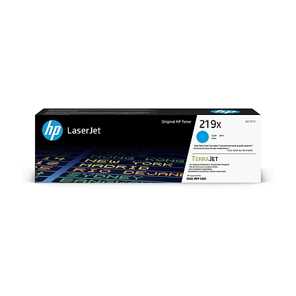 HP 219X High Yield Cyan Original LaserJet Toner Cartridge