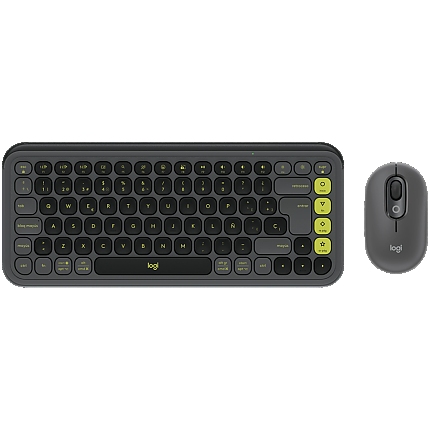 LOGITECH POP ICON COMBO - GRAPHITE - US INT'L - BT  - INTNL-973