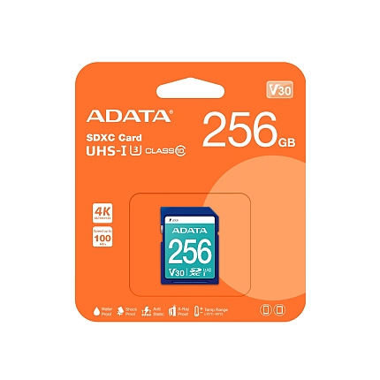 ADATA 256GB SDXC UHS-I U3 V30S