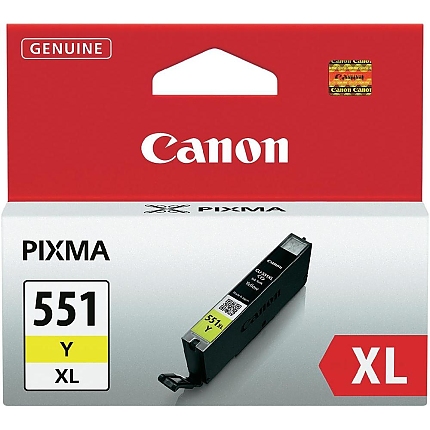 Canon CLI-551XL Y + Canon Photo Paper Variety Pack A4 & 10 x 15cm (VP-101)