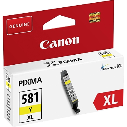 Canon CLI-581 XL Y + Canon Photo Paper Variety Pack A4 & 10 x 15cm (VP-101)