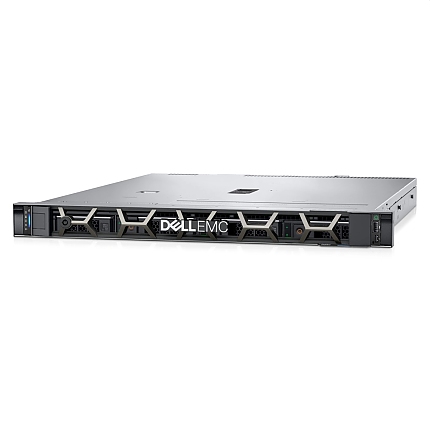 Dell PowerEdge R250, Chassis 4 x 3.5", Xeon E-2334, 1x16GB DDR4 UDIMM, 1x480GB SSD SATA RI, Rails, Bezel, Broadcom 5720 Dual Port, PERC H355, iDRAC9 Basic 15G, 700W, 3Y Basic Onsite