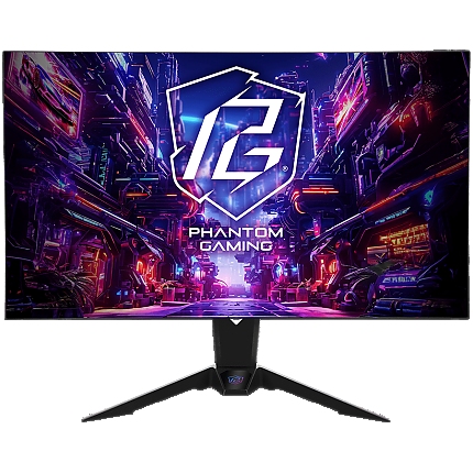 Asrock Gaming Monitor, 31.5" 4K (3840x 2160) OLED, AG, 240/480 Hz, 132% sRGB, 16:9, 1 500 000:1, 178/178, 0.03 ms, High, Swivel and Tilt adjustment, 2x 5W Speakers, 2x HDMI 2.0, 2x DP 1.2, 4x USB 3.2, 1x USB-C, 1x Audio (3.5mm), Wi-Fi antenna, 3Y