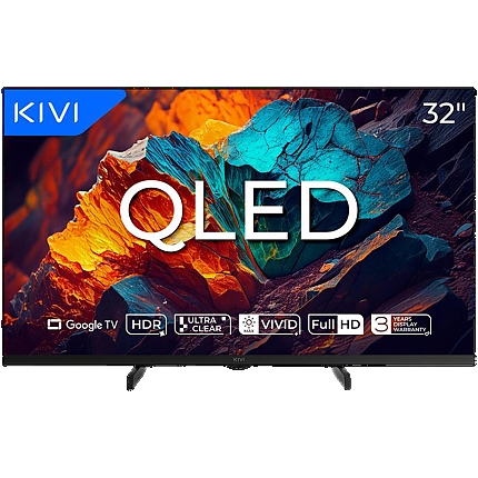 TV KIVI 32F720QB 32'' QLED FHD Google TV, Dolby Audio, Max Vivid