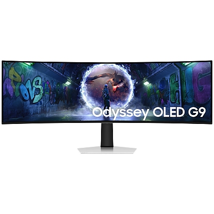 Monitor LED Samsung LS49DG934SUXEN Odyssey G93SD, 49" DQHD Curved 1800R 32:9 (5120x1440) QD-OLED 240z, 250 cd/㎡, 1m:1, 0.03ms(GTG), 178/178, 1xDP 1xHDMI, Tilt/HeightAdj, Remote, VESA 100x100, 2Y