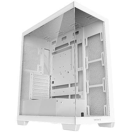 DeepCool CG580 WH, Mid Tower, Mini-ITX/Micro-ATX/ATX, Rear Connector support, 2xUSB3.0, 1xAudio, Tempered Glass, Mesh Panel, White, R-CG580-WHNDA0-G-1