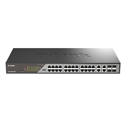D-Link 28-Port Gigabit Ethernet PoE+ Surveillance Switches