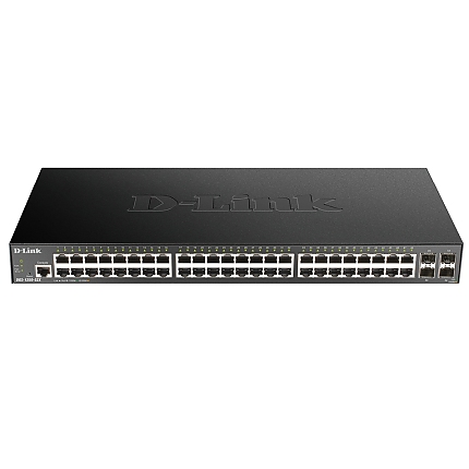 D-Link 48-port Gigabit Smart Managed Switch with 4x 10G SFP+ ports