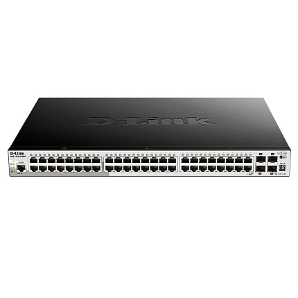 D-Link 52-Port Gigabit Stackable POE Smart Managed Switch including 4 10G SFP+