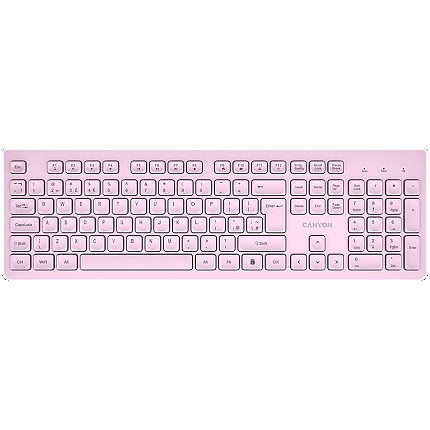 CANYON keyboard HKB-W01 UK/US AAA Wireless Pink