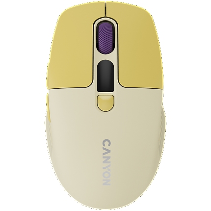 CANYON mouse MW-26 LCD Silent Dual Mode Wireless Yellow