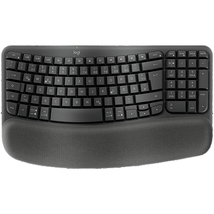 LOGITECH Wave Bluetooth ergonomic keyboard - GRAPHITE - US INT'L - B2B