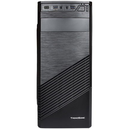 Chassis FC-F61A, ATX, 7 slots, 1 X 5.25", 2 X 3.5" H.D., 2 X 2.5", 2 x USB 3.0, 1 X Type C / 1 x AUDIO /, PSU 550W 12 sm, 20+4pin, Black