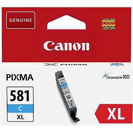 Canon CLI-581 XL C + Canon Plus Glossy II PP-201, 10x15 cm, 100 sheets