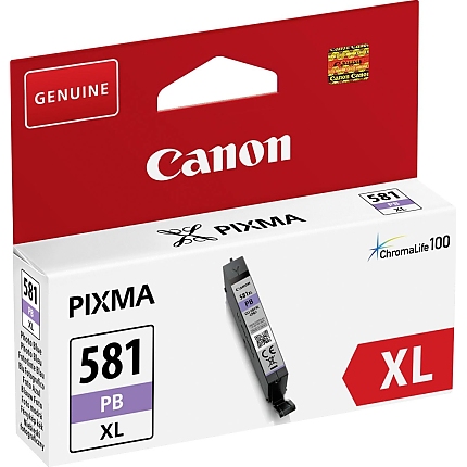 Canon CLI-581 XL PB + Canon Plus Glossy II PP-201, 10x15 cm, 100 sheets