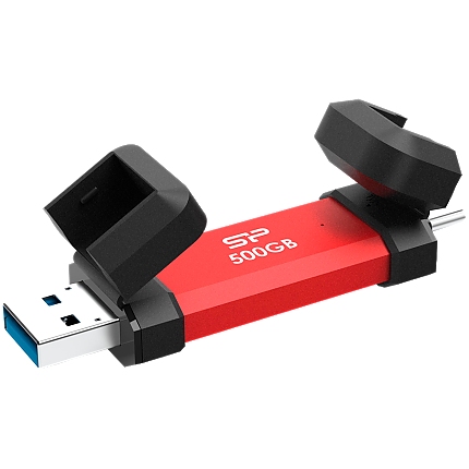 Silicon Power UC3S72 500GB, USB3.2 Gen2,DS72, Red