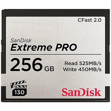 SanDisk Extreme PRO CFAST 2.0 256GB 525MB/s VPG130