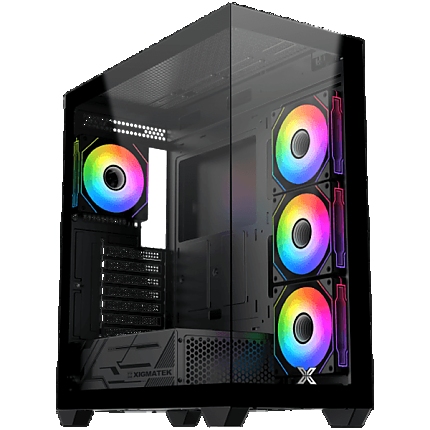 Blast (BK, EATX, U3x1 & U2x2, Front & Left Seamless TG, 3PCS G20A Reverse & 1PC G20A, ARGB Remote Control Box)