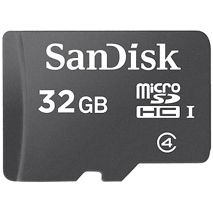 SanDisk 32GB microSDHC Class 4 Memory Card