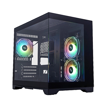 1stPlayer кутия Case mATX - MV6-TP Black - 3 fans included