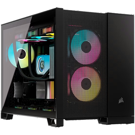 Case Corsair 2500D AIRFLOW, Tempered Glass,Micro-ATX, Black