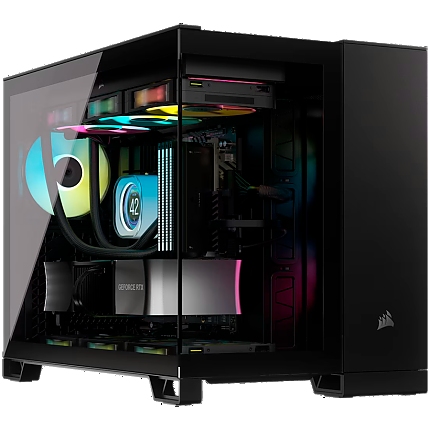 Corsair 2500X Tempered Glass mATX Mid-Tower, Black