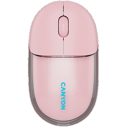 CANYON mouse OnClick 24 BT/ Wireless Transparent/Pink