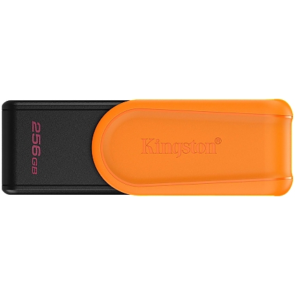 Kingston  256GB Portable USB 3.2 Gen 1 DataTraveler Exodia S (Black/Orange)