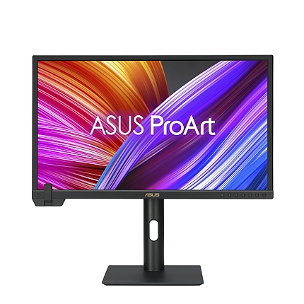 Asus ProArt Display PA24US Professional Monitor, 24'', IPS, 4K UHD (3840 x 2160), 350cd/m2,Built-in Motorized Colorimeter, Self/Auto Calibration, HDR-10, HLG, 99% Adobe RGB, 95% DCI-P3, DE < 1,12G-SDI, USB-C PD 80W, VESA DisplayHDR 600, Hardware Calibra