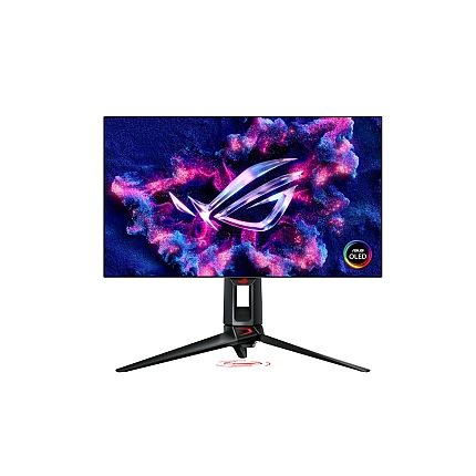 Asus ROG Swift OLED PG27AQDP Gaming monitor 27 ", WOLED panel, 480 Hz (above 360Hz), 0.03 ms (GTG), FreeSync Premium, custom heatsink, ASUS OLED Care+, AI Assistant, VESA DisplayHDR 400 True Black, uniform brightness, 99% DCI-P3, true 10-bit color
