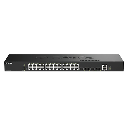 D-Link 24 Ports GE + 4 Ports 10G SFP+ Smart Managed Switch